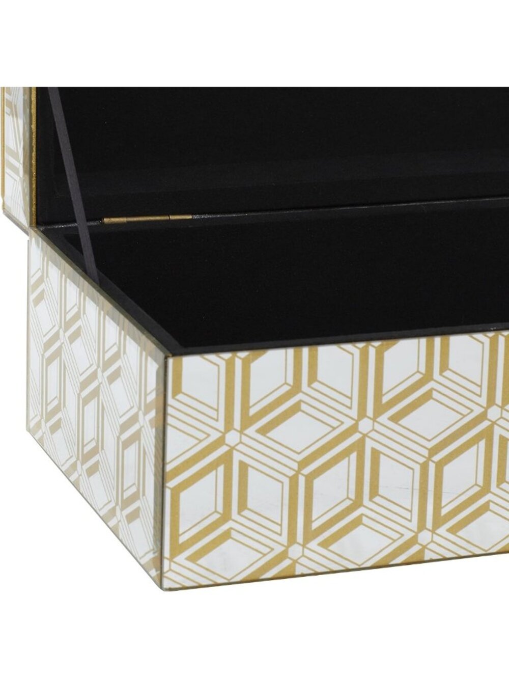 Glam Jewelry Organizer & Trinket Box Set for Ladies - Elegant Home Decor, Gold - Picture 4 of 9